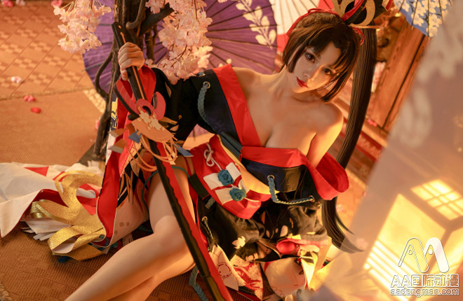 AA國際動漫：第一美腿式神，陰陽師妖刀姬·櫻雨刀舞Cosplay_2