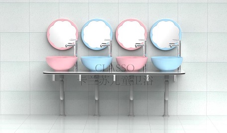 幼兒園衛(wèi)生間兒童洗手池安裝間距是多少？（圖）_2