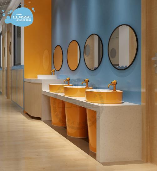 高端幼兒園洗手池有哪些普通幼兒園沒有的優(yōu)點？（圖）_1