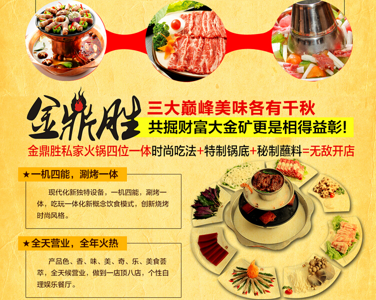 開一家金鼎勝涮烤鍋王加盟費多少（圖）_2