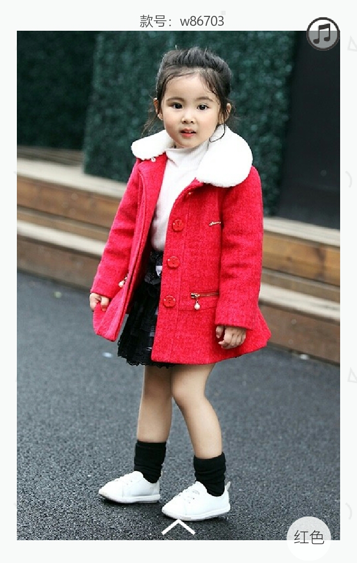 迪娃娃冬裝大衣童裝尾貨批發(fā)_1