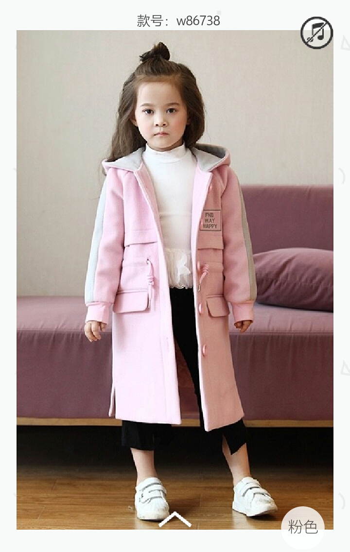 迪娃娃冬裝大衣童裝尾貨批發(fā)_3