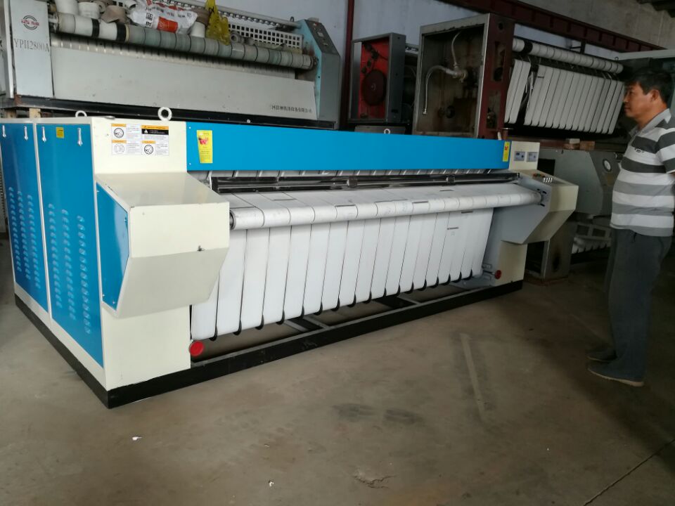 濟(jì)寧出售二手單滾電加熱燙平機(jī)二手30公斤水洗機(jī)（圖）_1