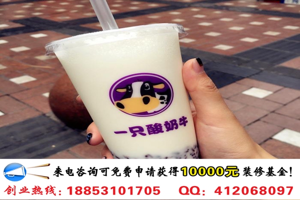 開家一只酸奶牛店加盟費(fèi)多少錢_1