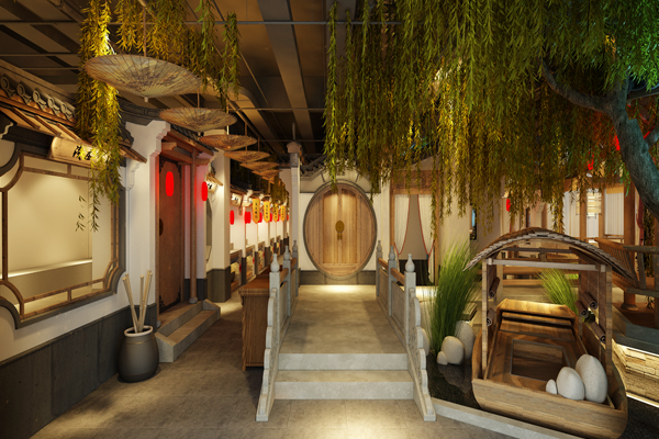 美式風(fēng)格餐廳設(shè)計(jì)說(shuō)明（圖）_1