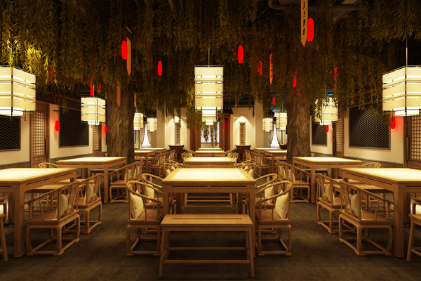 美式風(fēng)格餐廳設(shè)計(jì)說(shuō)明（圖）_2