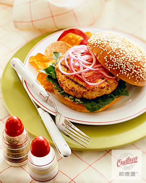 廣州小吃加盟創(chuàng)業(yè),歐德堡漢堡好吃不發(fā)胖_1