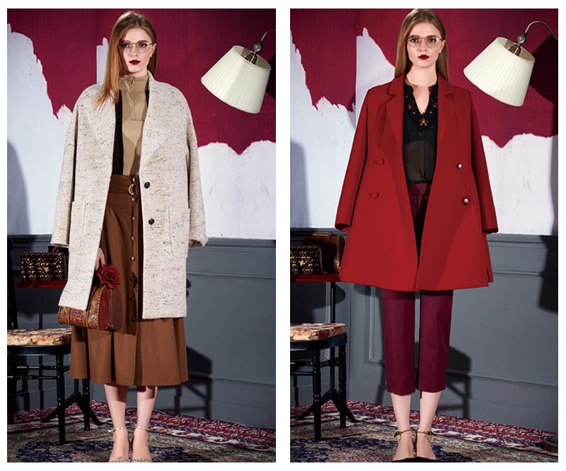 名品女裝折扣店米祖17冬裝新款折扣服裝批發(fā)_1