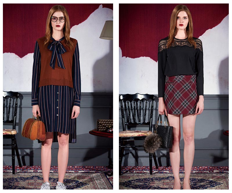 名品女裝折扣店米祖17冬裝新款折扣服裝批發(fā)_5