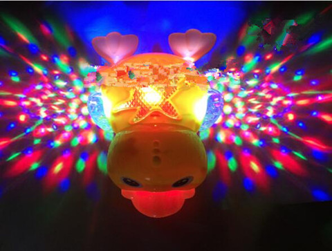 新奇特玩具电动鸭带灯光会唱歌还能到处跑（图）_1