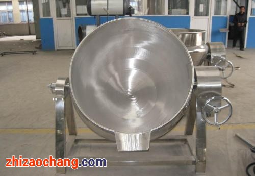亳州200L電加熱夾層鍋燃?xì)饧訜釆A層鍋_1