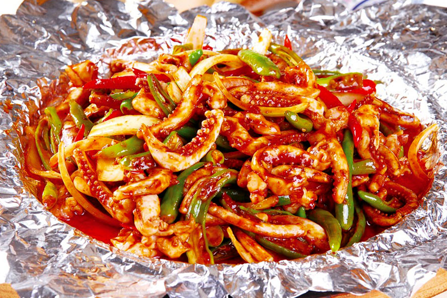 湖南哪里可以學鐵板魷魚技術？點擊查看_2