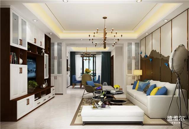 德維爾商城用定制家具將小面積規(guī)劃出田園風(fēng)書房和茶室?。▓D）_2