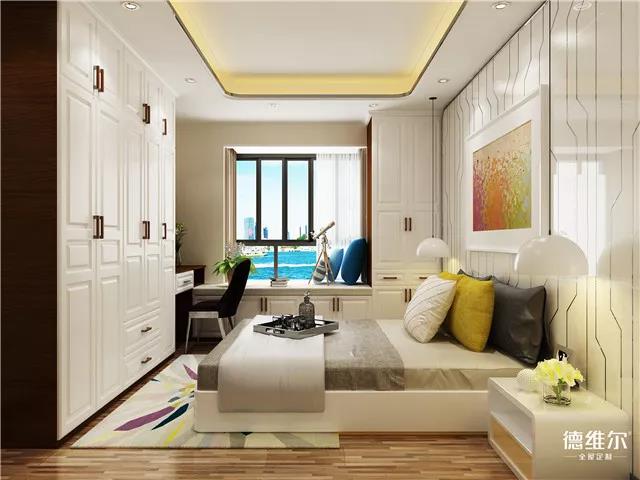 德維爾商城用定制家具將小面積規(guī)劃出田園風(fēng)書房和茶室?。▓D）_4