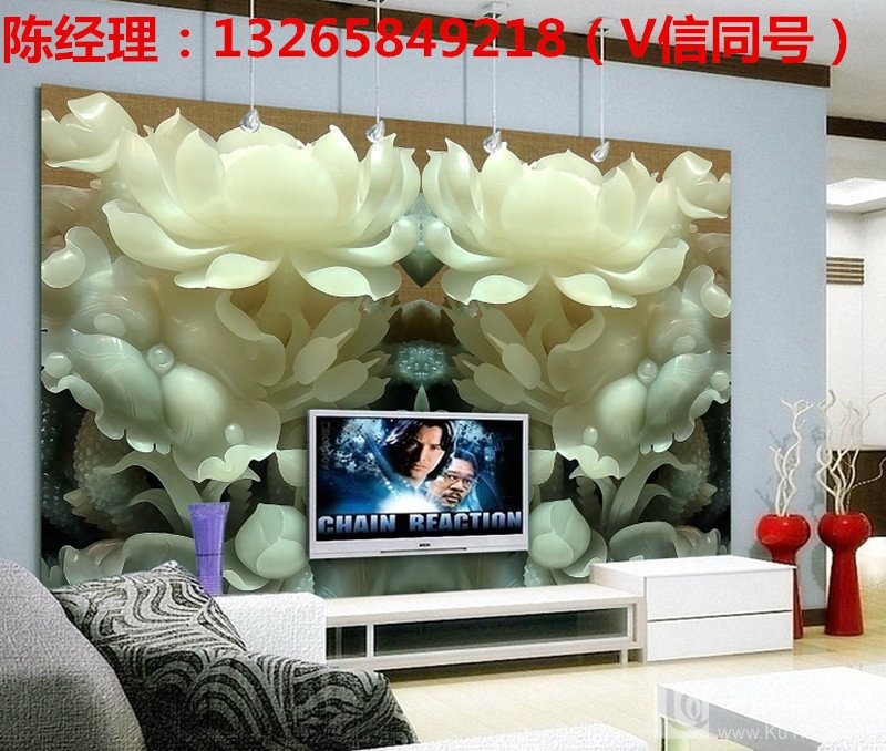 廠家直銷藝術(shù)玻璃背景墻UV平板打印機_10