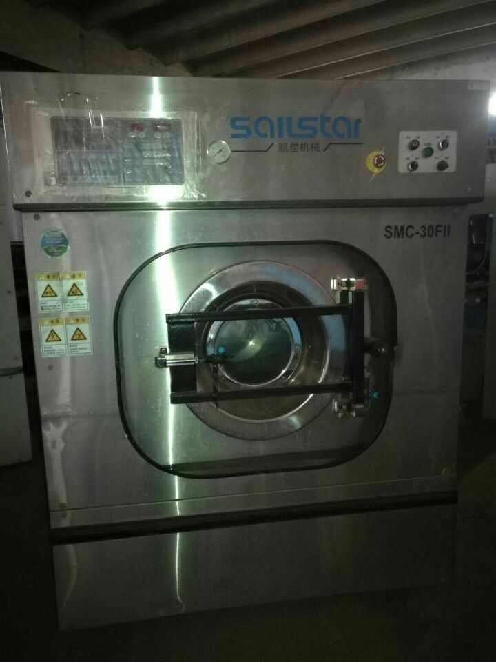滨州二手25公斤30公斤全自动水洗机二手毛巾烘干机_1