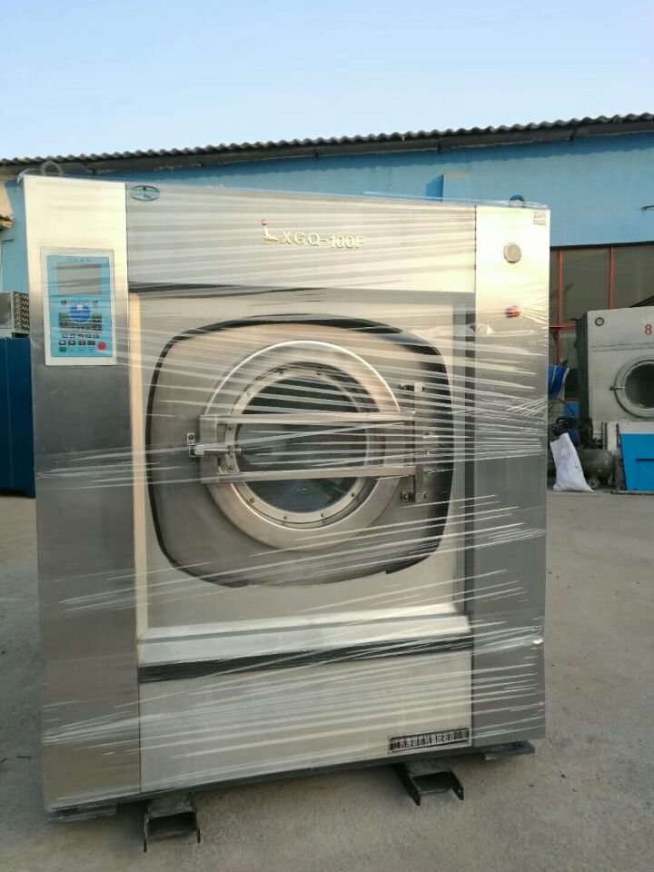 哈尔滨专业洗床单的二手100公斤百强水洗机，二手烘干机_1
