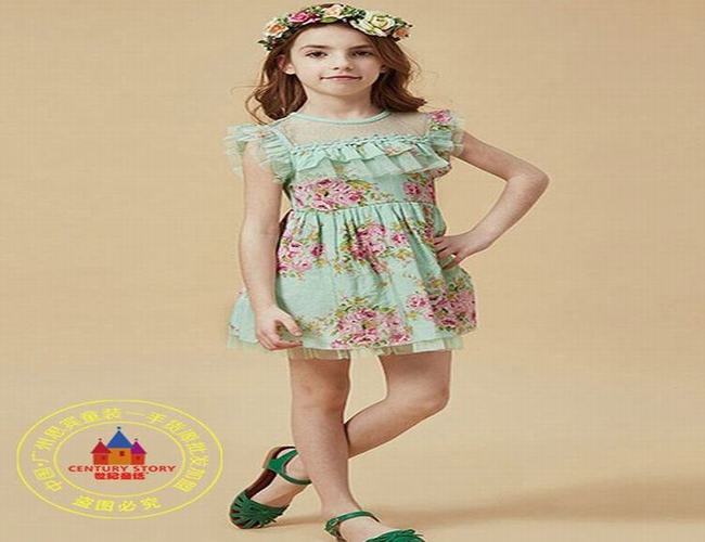 汕頭外貿(mào)童裝批發(fā)紅黃藍(lán)_2