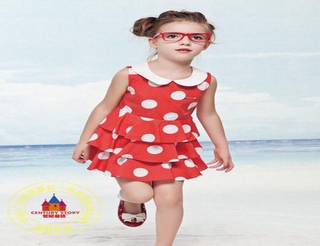 汕頭外貿(mào)童裝批發(fā)紅黃藍(lán)_4