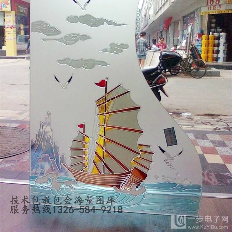 玻璃浮雕背景墻uv平板打印機(jī)_4