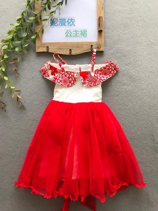上海童裝尾貨妮漫依裙子批發(fā)_2