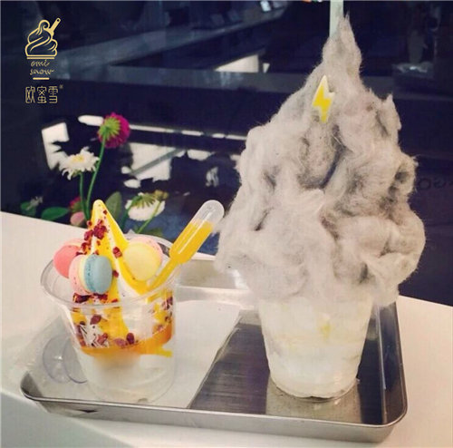广州卡通冰淇淋加盟，欧蜜雪冰淇淋天然纯净（图）_1