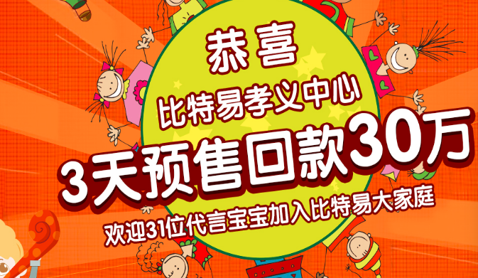 恭喜比特易孝义中心3天预售回款30万（图）_1