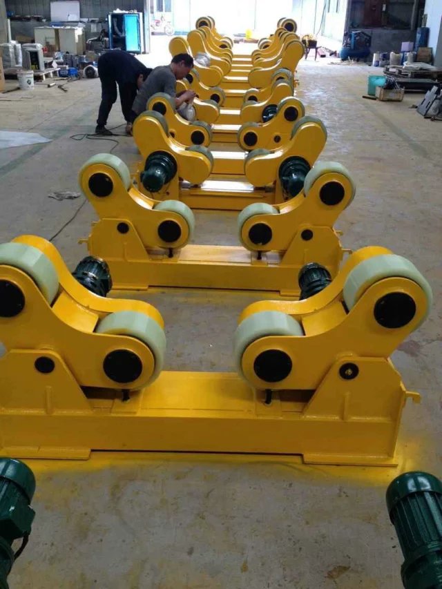 泰州5吨焊接滚轮架厂家供应10吨自调滚轮支撑架（图）_1
