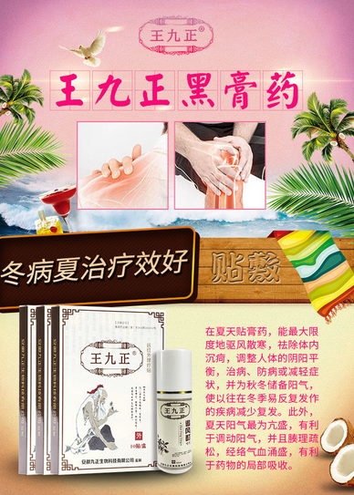 加盟王九正黑膏藥一個月能賣多少貼多少錢一盒_1