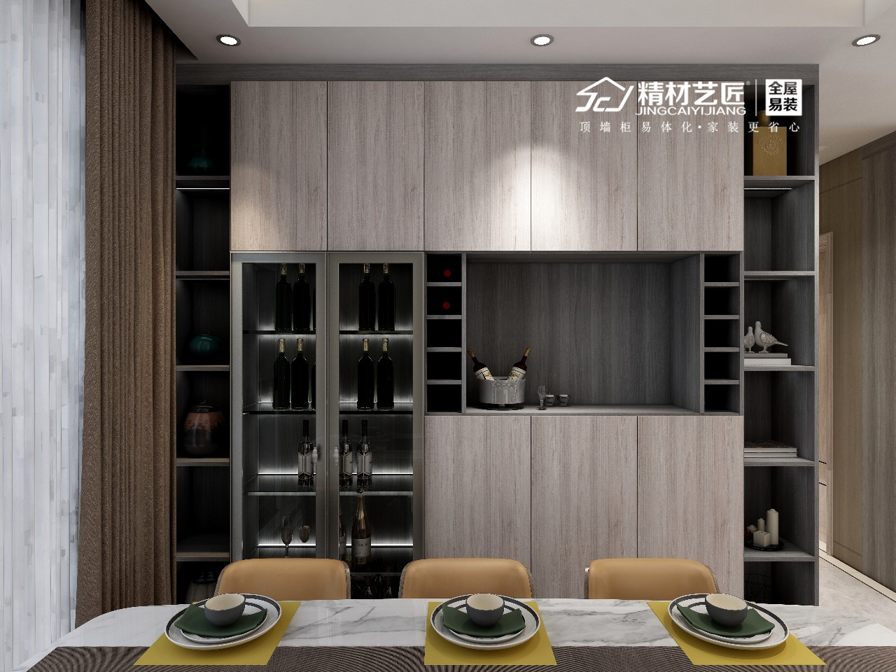 中国10大板材品牌精材艺匠:餐边柜怎么设计才实用（图）_2