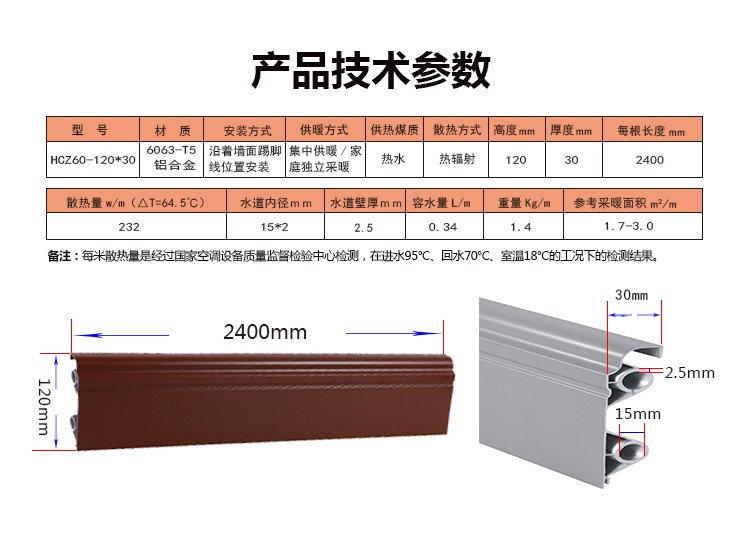 踢脚线暖气片银屋踢脚暖厂家销售价格销售型号和产品参数_5